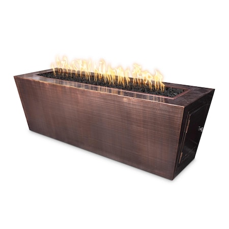 The Outdoor Plus 48 Rectangular Mesa Fire Pit - Copper - Match Lit - Liquid Propane OPT-CPRTT4824-LP